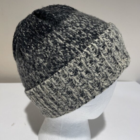 Vintage 90s Tommy Jeans Skull Beanie Hat Gray Lambswool Da Ali G Unisex Gorpcore - Picture 5 of 7